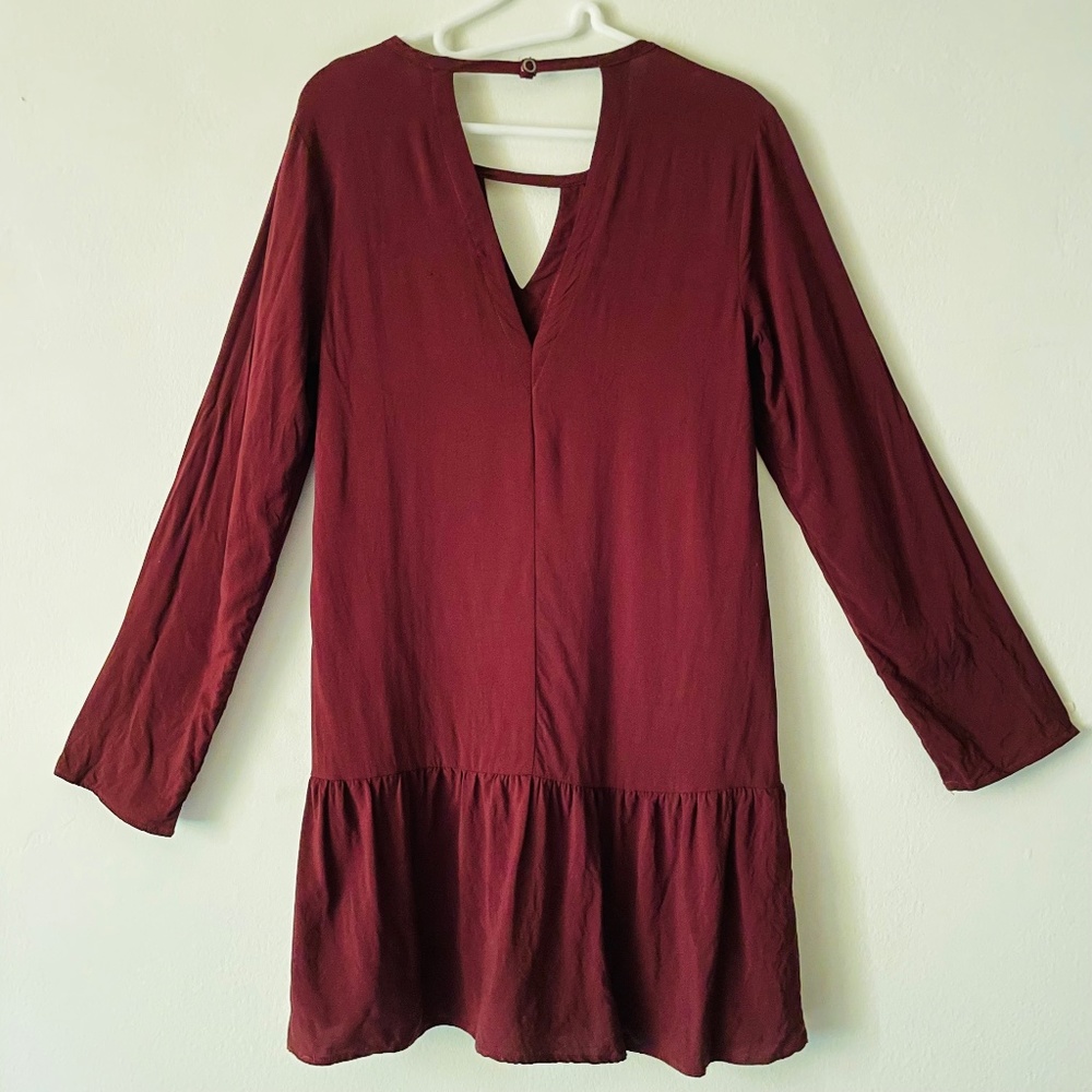 Hurley Cabo Small Burgundy Mini Dress - Picture 3 of 4